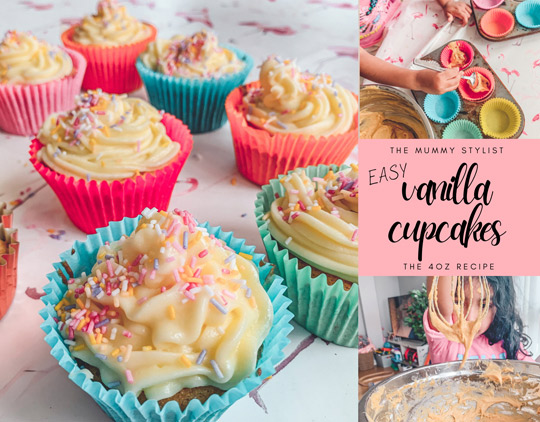 Easy vanilla cupcakes 4oz kids recipe