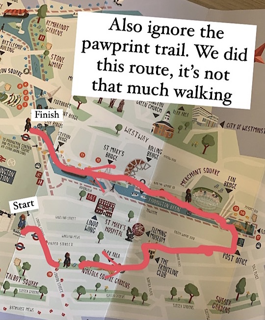 paddington walking tour map